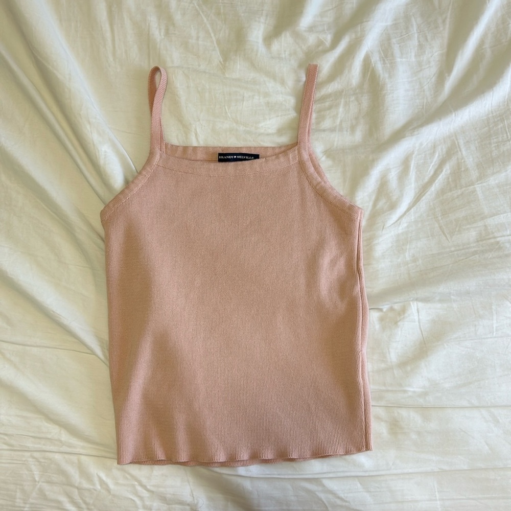 brandy melville pink tank top